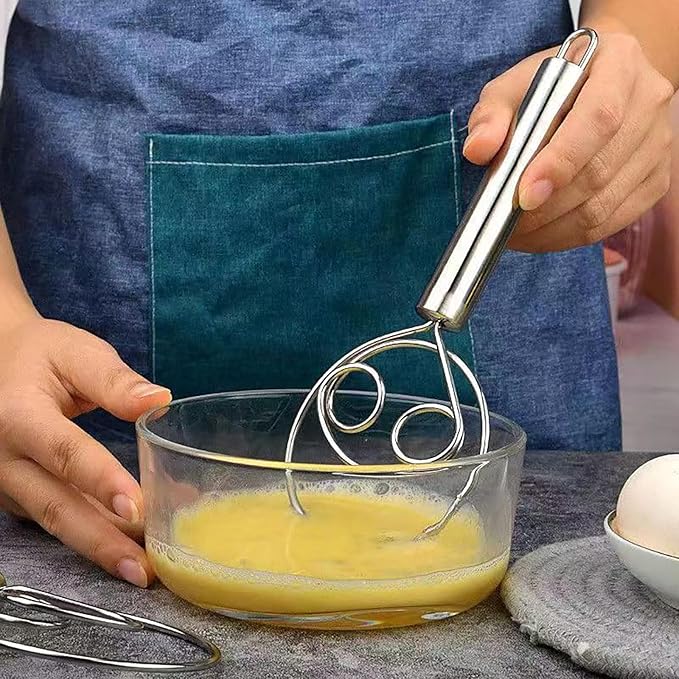 Fouet Pâtissier Inox, Ergonomique & Solide
