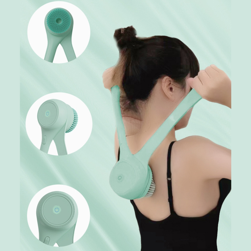 Brosse de Bain Électrique à Double Poignée pour Nettoyage Aisé