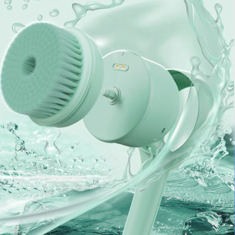 Brosse de Bain Électrique à Double Poignée pour Nettoyage Aisé