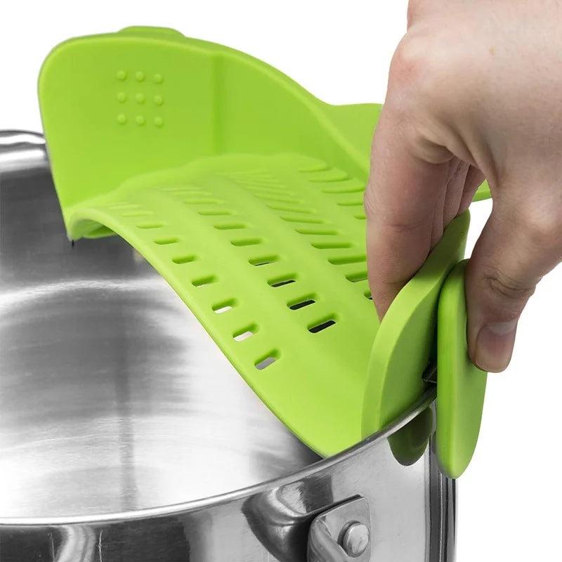 Clip Silicone Universel pour Casserole - Passoire